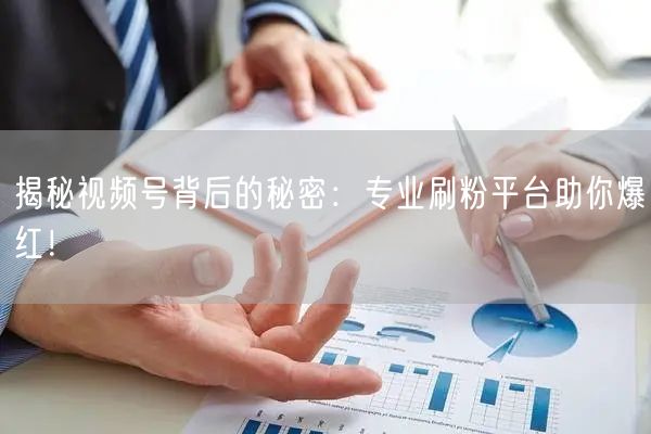 揭秘视频号背后的秘密：专业刷粉平台助你爆红！