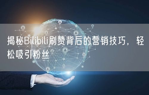 揭秘Bilibili刷赞背后的营销技巧，轻松吸引粉丝