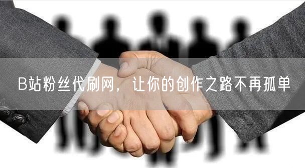 B站粉丝代刷网，让你的创作之路不再孤单