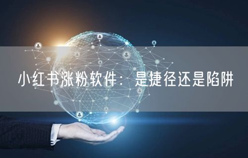 小红书涨粉软件：是捷径还是陷阱