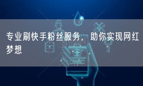 专业刷快手粉丝服务，助你实现网红梦想