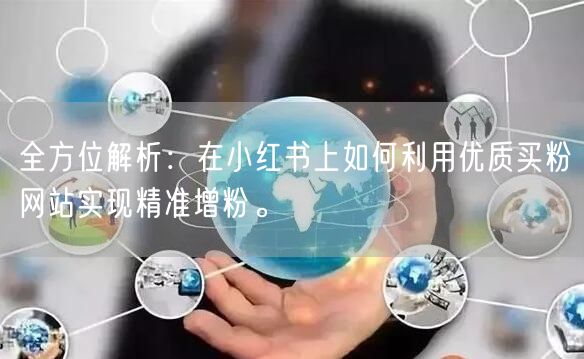 全方位解析：在小红书上如何利用优质买粉网站实现精准增粉。